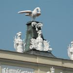 Pelikan na zwieńczeniu Pałacu